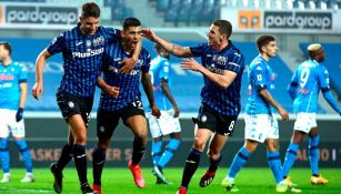 Atalanta en festejo de gol