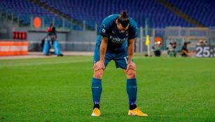 Zlatan Ibrahimovic en lamento con el Milan