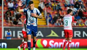 Mauro Quiroga no festejó su gol ante Necaxa