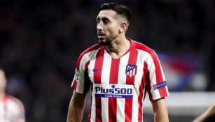 Héctor Herrera jugando con el Atlético de Madrid