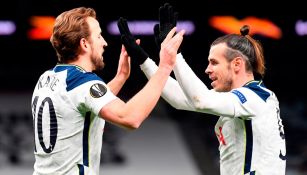 Kane y Bale festejan una anotación