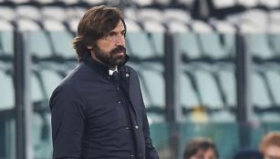 Andrea Pirlo en el partido con la Juventus