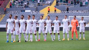 Jugadores mexicanos previo al partido vs República Dominicana