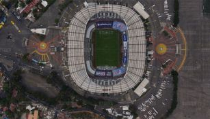 La vista desde arriba del Estadio Azteca 