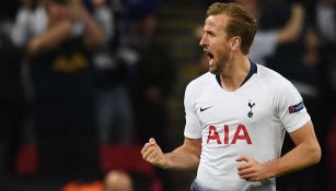 Harry Kane en festejo de gol