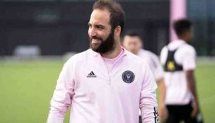 Gonzalo Higuaín en partido con Inter Miami 