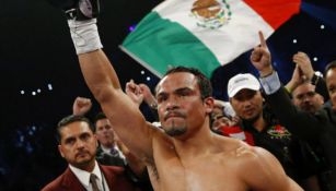 Juan Manuel Márquez después de una pelea de boxeo