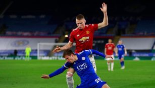 McTominay durante un partido con el Manchester United