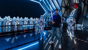 Tom Brady en su visita al Star Wars: Galaxy's Edge