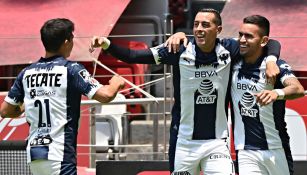 Rayados, en festejo de gol