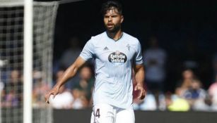 Néstor Araujo durante un duelo con el Celta de Vigo 