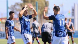 Javier Hernández durante un partido con LA Galaxy