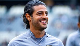 Carlos Vela previo a un partido del LAFC