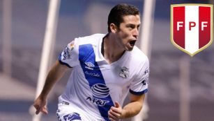 Santiago Ormeño en partido con Puebla 