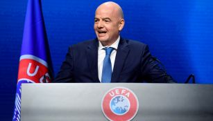 Gianni Infantino durante una reunión de la FIFA 