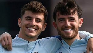 Ben Chillwell y Mason Mount, durante un entrenamiento