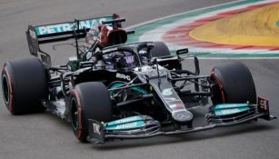 Monoplaza de Mercedes en el Gran Premio de Imola