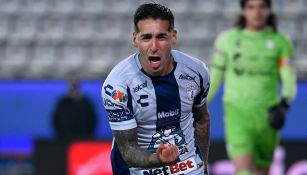 Ismael Sosa celebrando un gol ante Santos