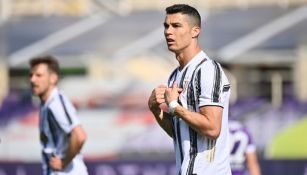 Cristiano Ronaldo reacciona durante partido de la Juventus