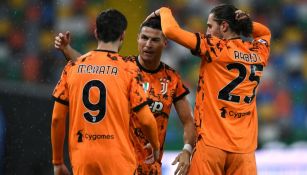 Jugadores de la Juventus celebran gol vs Udinese