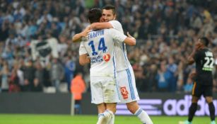 Gignac junto a Thauvin en un partido con Marsella