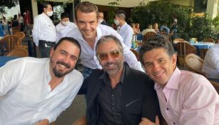 Irarragorri con Amaury Vergara y Alejandro Fernández