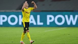 Erling Haaland durante un partido con Borussia Dortmund