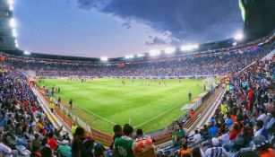 Las gradas del Estadio hidalgo previo al partido entre Pachuca y Cruz Azul