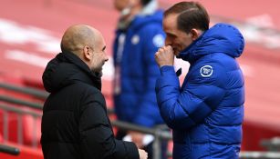 Pep Guardiola y Thomas Tuchel en saludo