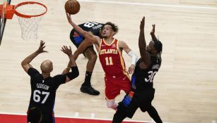 Trae Young se prepara para anotar