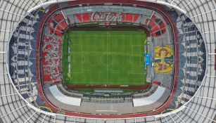 Una toma aérea del Estadio Azteca