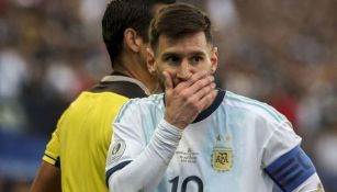 Lionel Messi durante un partido de la Selección Argentina