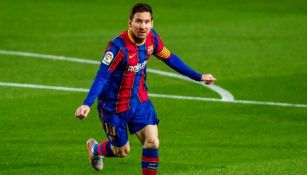 Messi en festejo de gol