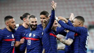 Francia en festejo de gol
