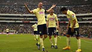 Miguel Layún, en festejo de gol con América