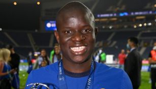 N'Golo Kante posa en la Final de la Champions League 