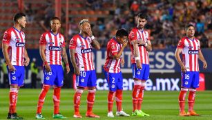 Jugadores del Atlético de San Luis previo a un partido