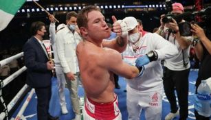 Canelo Álvarez después de una pelea 