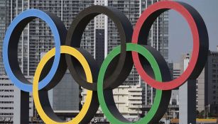 Los anillos olímpicos en Tokio