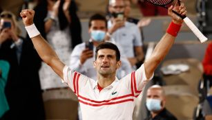 Djokovic celebra en un partido