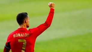 Cristiano Ronaldo durante un partido con Portugal