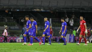 Jugadores de Cruz Azul en la Final