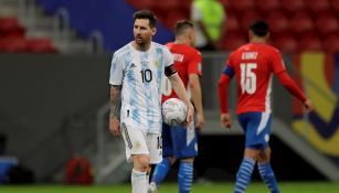 Lionel Messi en victoria vs Paraguay