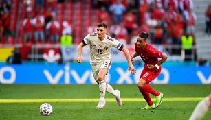 Thomas Meunier con Bélgica en la Eurocopa 2020