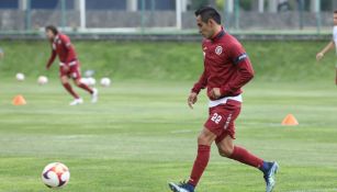 Rafael Baca en la pretemporada de Cruz Azul