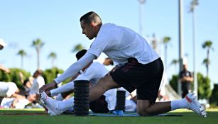 Funes Mori en un entrenamiento con la Selección 