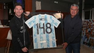 Messi con su reconocimiento