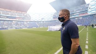 Andrés Lillini durante un partido con Pumas