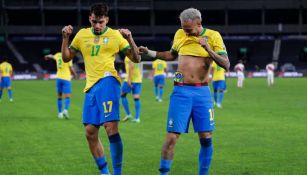 Brasil en festejo gol