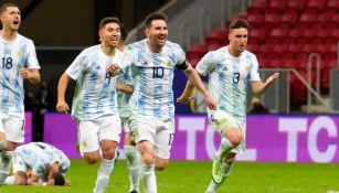 Argentina en festejo de gol